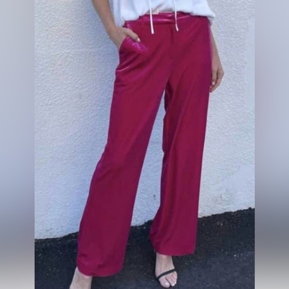 🩷 NWT! Raspberry Velour Pant - Picture 2 of 10